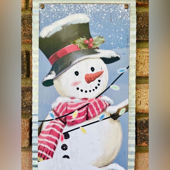 Christmas Snowman Metal Sign Believe in the Magic of Christmas - Picture 8 of 13